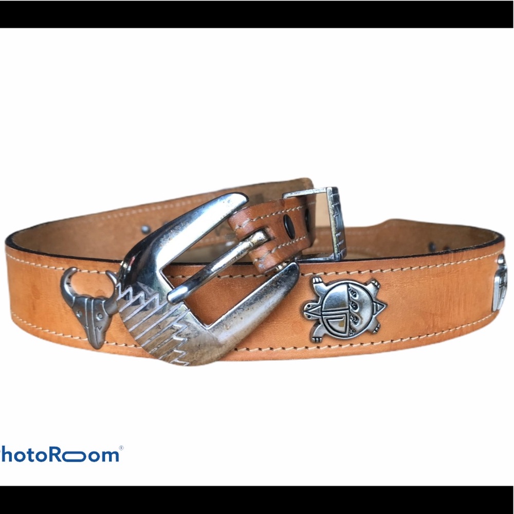 Silver Creek Western Leather Belt | Sm